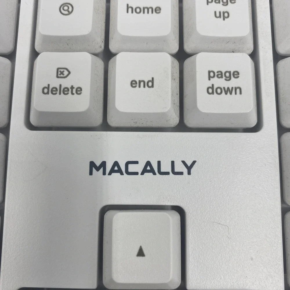 Macally‎ Wireless Ergonomic Keyboard White Bluetooth Split Mac Layout RFBTKEYB